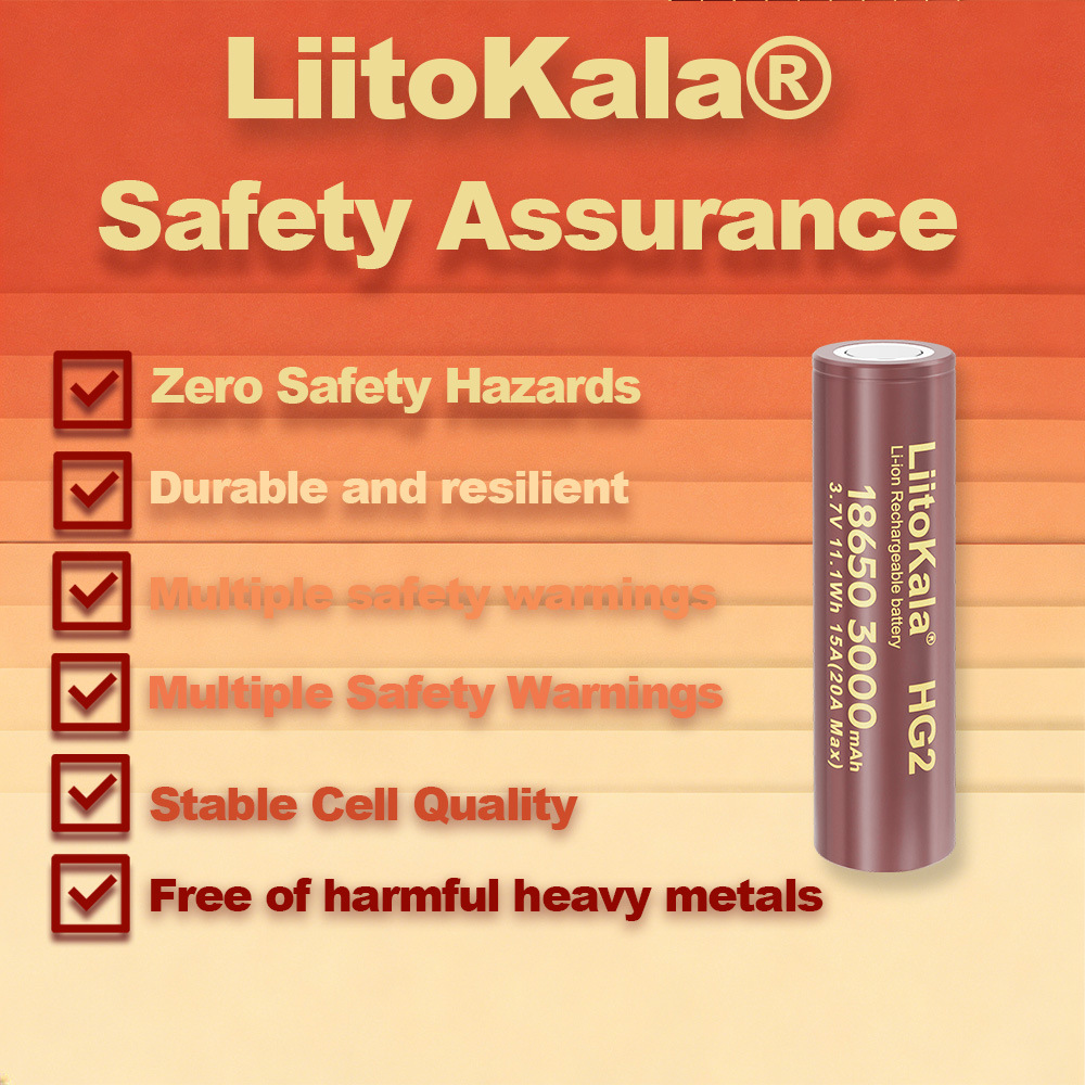 2-16pcs LiitoKala 3.7v 18650 H - Drone Battery Li-Ion recension och pris